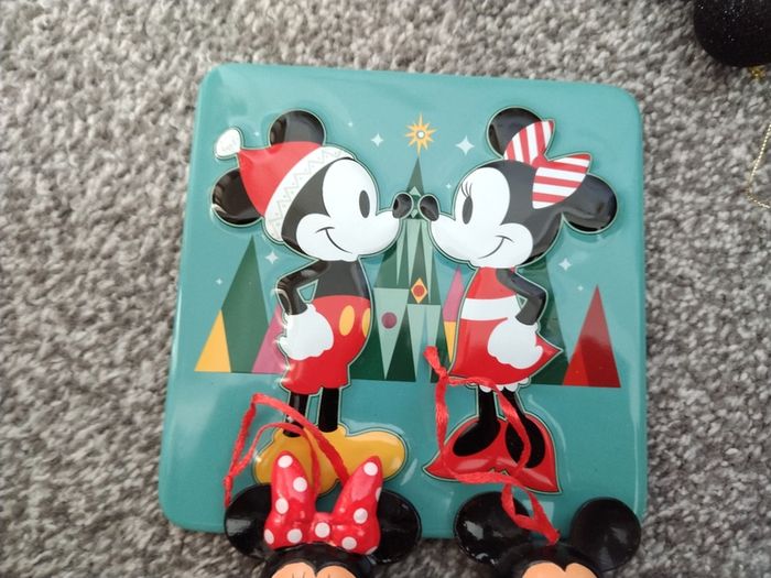 Box Of New as New Disney Christmas Ornaments and Gifts
