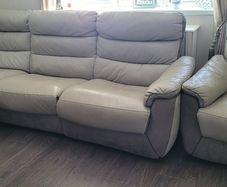 3 Seater Recliner Leather Sofa and Armchair Recliner