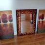 Carrick Design Mirror & 2 Canvases Image 2