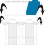 Lupex Peugeot 3008 Seat Covers Black/Grey Image 2