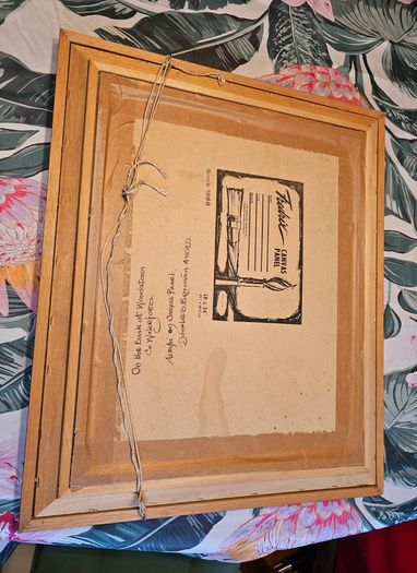 Danny Brennan,Beautiful Original Irish Landscape Painting in Frame  "On the Bank at Woodstown, Co. Waterford"