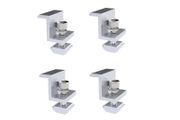 4Pcs Solar End Clamp Adjustable Solar Panel Bracket Clamp Wide Photovoltaic Support For Solar Panel System Easy Installation