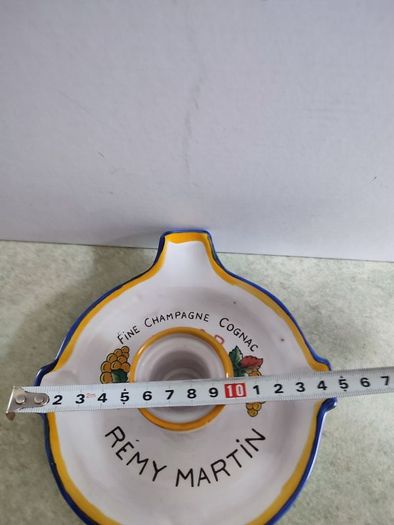 Set Of 2 Rare Remy Martin Ast Tray Candle Holder.