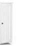 Bathroom Floor Storage Cabinet, Freestanding Storage Unit with Adjustable Shelf, 4 Drawers & Door, for Bedroom, Kitchen, Living Room, Entryway, White Image 6