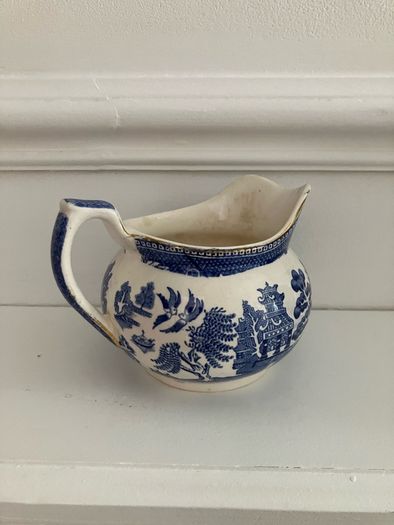 Willow Pattern D Mark Jug 1940s
