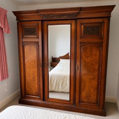 Edwardian Mahogany Wardrobe