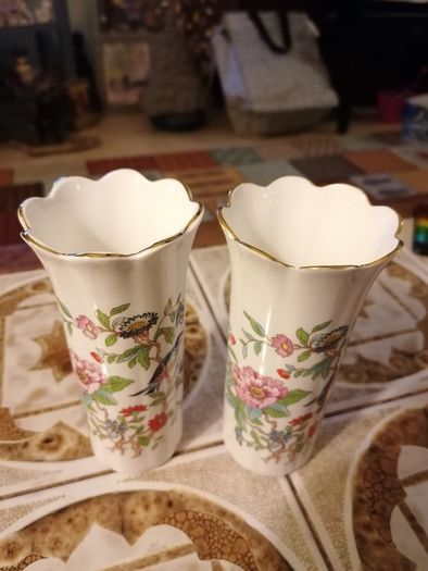 Pair Vintage Aynesley vases