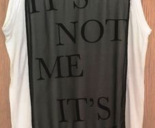 RI Long Sleeveless SLOGAN Tunic T-shirt Dress