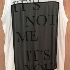 RI Long Sleeveless SLOGAN Tunic T-shirt Dress