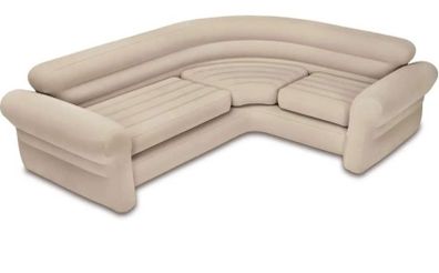 Valve inflatable Corner Couch Sofa 257 x 203 x 76 CM (FREE POSTAGE)