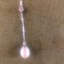 sterling silver Pearl and crystal necklace Image 2