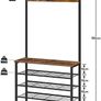 Coat Rack with Shoe Storage Image 6
