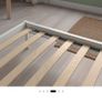 IKEA VEVELSTAD White standard double bed frame Image 3