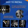 MOVGLOW 2pcs 4-Inch Work Light Set with Switch Wiring Harness 3000+ Lumens DC12-24 Image 9