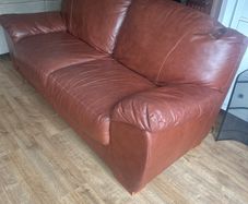 Brown Leather High-Quality Sofa for Sale