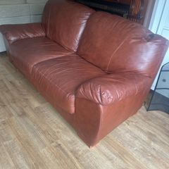 Brown Leather High-Quality Sofa for Sale