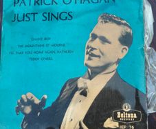 Patrick O'Hagan Sings EP 7", Irish Folk Tenor, Johnny Logan interest