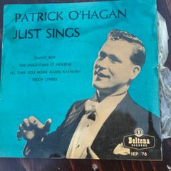 Patrick O'Hagan Sings EP 7", Irish Folk Tenor, Johnny Logan interest
