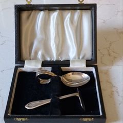 Vintage Baby Spoon & Pusher set