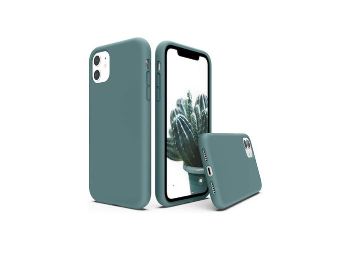Liquid Silicone Case For iPhone 11 Pro Max Luxury Thin Soft Phone Cover New Cactus - FHT10IP11PMLK
