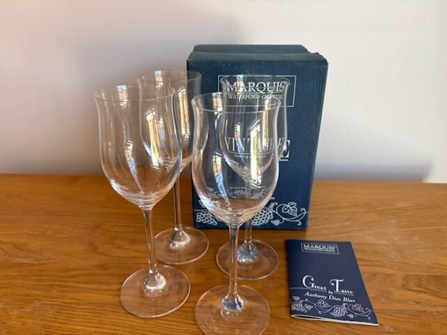 Marquis by Waterford Vintage White Wine Glasses Marquis by Waterford Vintage White Wine Glasses, Set of 4