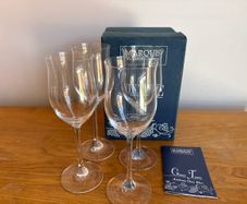 Marquis by Waterford Vintage White Wine Glasses Marquis by Waterford Vintage White Wine Glasses, Set of 4