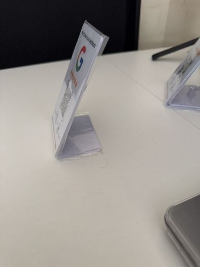 Google Review NFC Stand with QR Code Contactless Review Display for Businesses