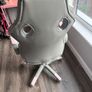 Pink & Grey gaming chair Image 4