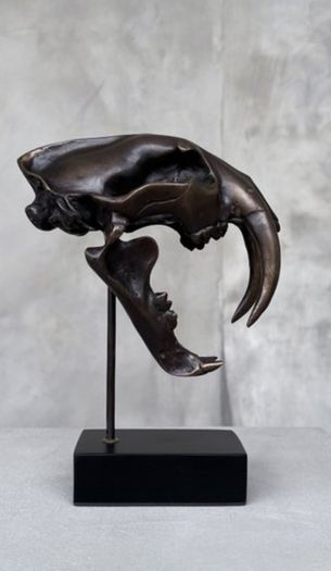 Sabre-Tooth Tiger (20cm) - Bronze, Signed