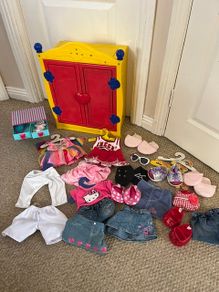 Build A Bear Wardrobe/Clothes/Accessories Bundle