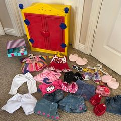 Build A Bear Wardrobe/Clothes/Accessories Bundle