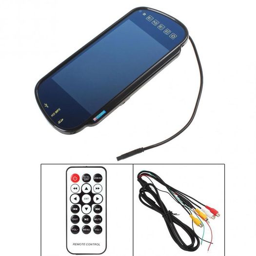 Reverse Parking System 7 inch TFT LCD Screen Car Monitor Rearview Backup Mirror with Night Vision Rearview Camera Truck Van Camper