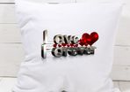 Love Forever Text Printed Pillowcase Home Decor Great Gift Present For Valentine