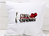 Love Forever Text Printed Pillowcase Home Decor Great Gift Present For Valentine