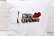 Love Forever Text Printed Pillowcase Home Decor Great Gift Present For Valentine