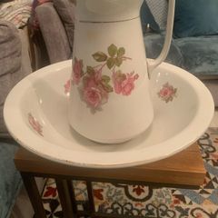 Pink Rose Jug & Basin