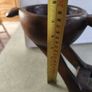 Vintage Hand-Carved African Centerpiece Serving Dish With lids. Image 7