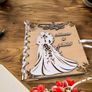 Wedding Gift Card, Personalised Wedding Card, Wooden Wedding Card With Space For Money Image 4