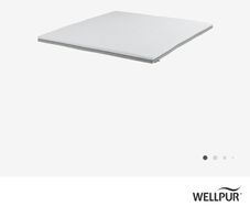 WELLPUR BOKSELVI Mattress topper Grey Super King