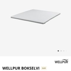WELLPUR BOKSELVI Mattress topper Grey Super King