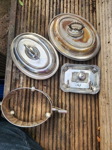 silver plate etc x 4