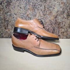 mens CLARKS GOLD COAST shoes brown tan leather square toe Size UK 10 EU 44 BRAND NEW