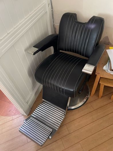 Modern barbers chair (missing headrest)