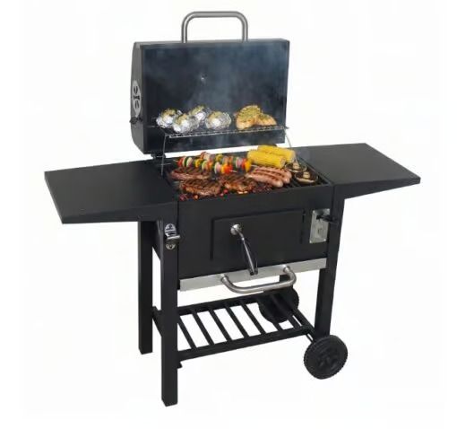 Alvaro Large Charcoal Garden Grill with Lid