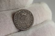 William of Orange and Mary 1689 Silver Three Pence 3d