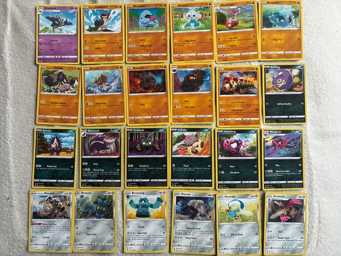 Pokemon Rebel Clash Base Set Full 101 card set Common Uncommon Trainers