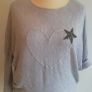 Carla Giannini Light Grey Angora Wool Jumper Heart Star One Size NWT  CAN POST Image 2