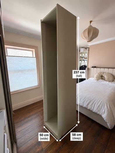 IKEA pax tall shelving unit. Nearly like new