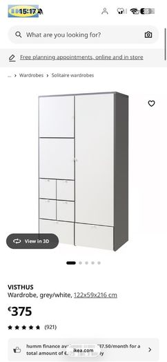 double ikea wardrobe