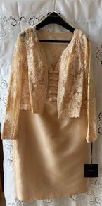 Elegant Pronovias Two-Piece Evening Dress & Jacket Set